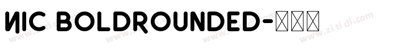 Nic BoldRounded字体转换
